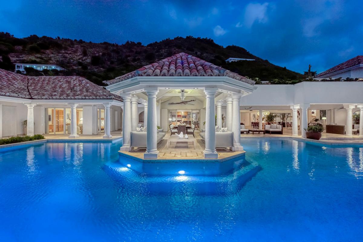 Unique Villa rental St Martin - Evening
